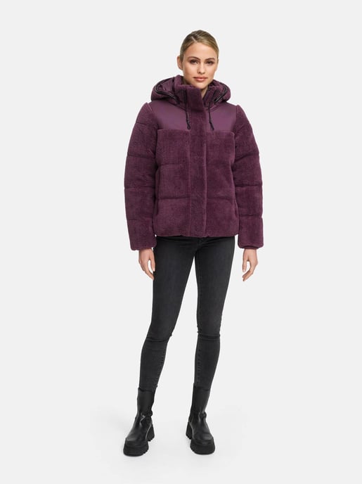Marikoo dames teddy puffer jas met capuchon – model Kaguraa - Image 6