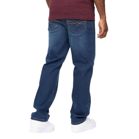 Crosshatch Heren Detendu Relaxed Fit Jeans (Donkere wasbeurt) - Image 2