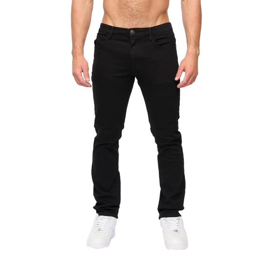 Crosshatch Heren Draker Straight Leg Jeans (Zwart) - Image 1