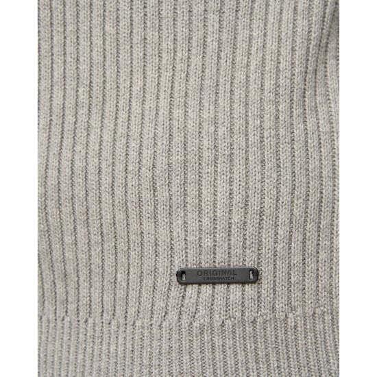 Crosshatch Heren Havaline gebreide Quarter Zip Pullover (Grijze Mergel) - Image 4