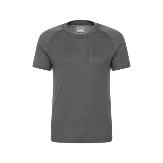 Mountain Warehouse Heren Talus Ronde Hals Thermo Top met Korte Mouwen (Houtskool) - Image 1