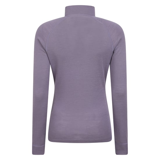 Mountain Warehouse Dames/Dames Merino Wol Zip Hals Thermo Top (Donker paars) - Image 2
