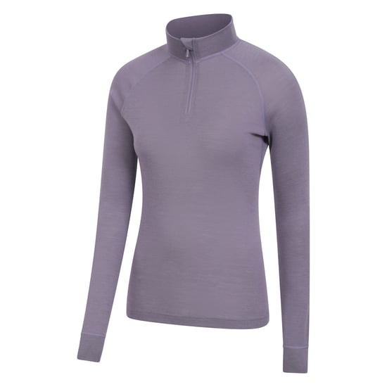 Mountain Warehouse Dames/Dames Merino Wol Zip Hals Thermo Top (Donker paars) - Image 4