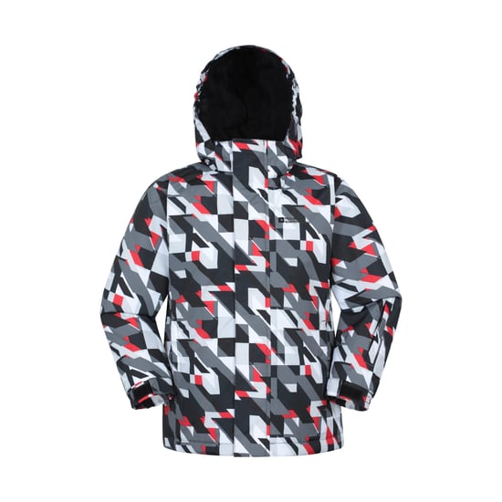 Mountain Warehouse Kinder/Kinder Mogal Geometrisch Ski-jack (Donkergrijs) - Image 1