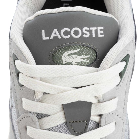Lacoste Heren Storm 96 Vintage Leren Trainers (Grijs) - Image 6