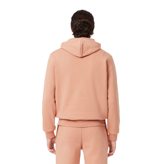 Lacoste Heren Organic Cotton Fleece Hoodie (Oranje) - Image 2