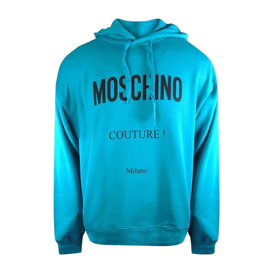 Moschino Heren Couture Logo Hoodie (Turquoise) - Image 1