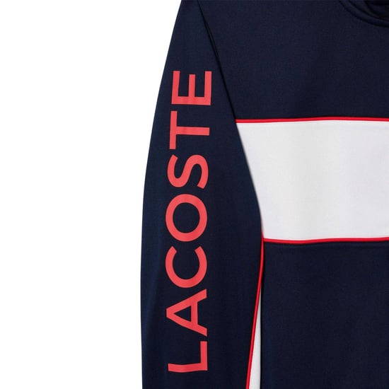 Lacoste Tennisjack heren met logoprint en rits (Marineblauw/Wit) - Image 3