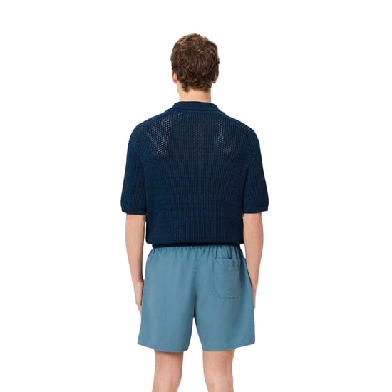 Lacoste Heren Monochrome Middellange Zwembroek (Blauw) - Image 2
