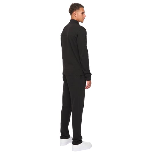 Duck and Cover Mannen Tames Volledige Rits Hoodie en Joggingbroek Set (Zwart) - Image 2