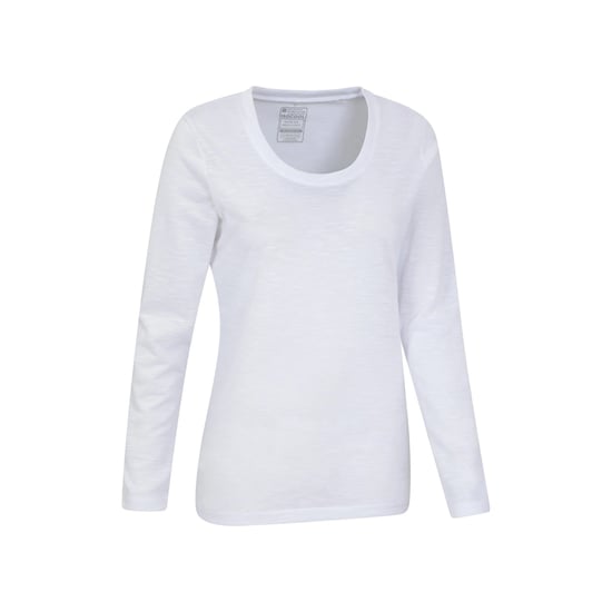 Mountain Warehouse Dames/Dames Agra Slub Top met lange mouwen (Wit) - Image 4
