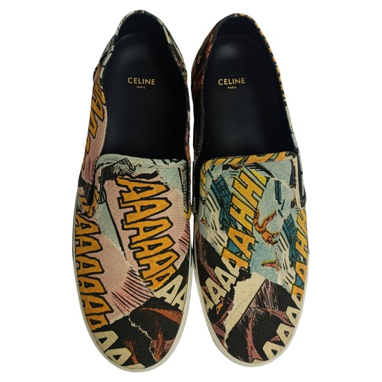 Celine Comic-Print Instapsneakers in Multicolor Canvas - Image 6