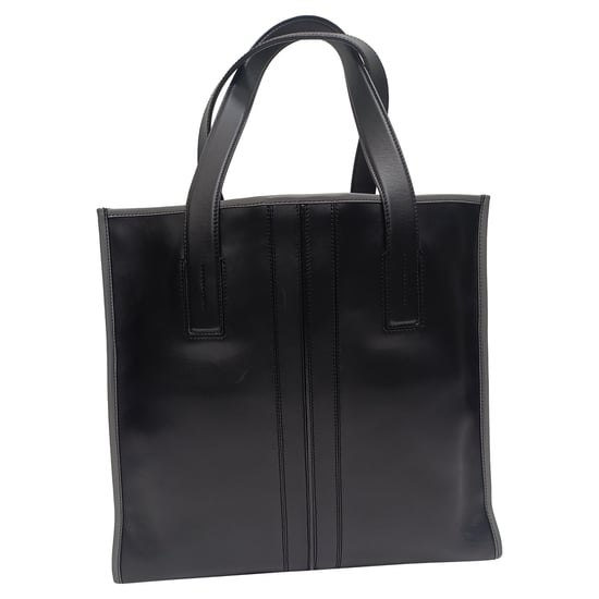 Tod's Slim Script Tote in Zwart Leer - Image 1