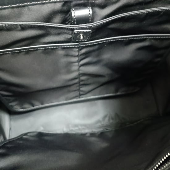 Tod's Slim Script Tote in Zwart Leer - Image 6