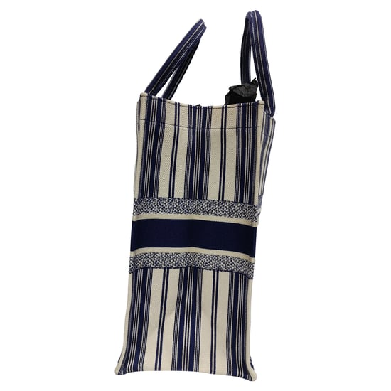 Dior Grote Dior Boek Shopper in Navy Blauw Katoen - Image 4