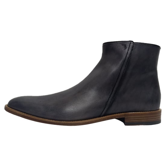 Tod's Amandelneus Gevoerde Enkelbooties in Zwart Leder - Image 4