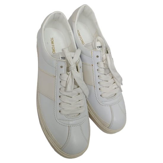 Tom Ford Bannister Sneakers in Witte Lederen - Image 6