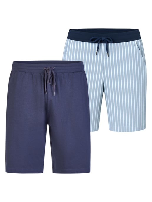 Phil & Co. Berlin Heren Pyjama korte broek Gezellige klassiekers 2-Pack Slaapshorts, pyjama's, - Image 1