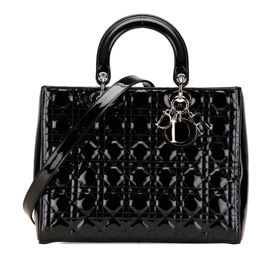 Lady Dior Medium Leren Tote - Image 1
