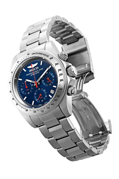 Invicta Speedway 27770 Heren Horloge - Quartz Uurwerk - Roestvrij Staal met blauwe Wijzerplaat - 39mm - Image 2