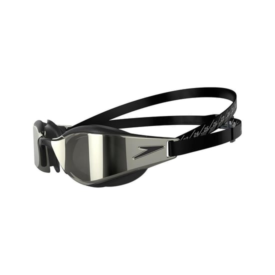 Speedo Unisex volwassene Fastskin Hyper Elite zwembril (Zwart/Oxidegrijs/Chroom) - Image 3