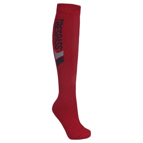 Trespass - Volwassen Unisex Tech Luxe Merino Wollen Hoge Skisokken (Rood) - Image 1