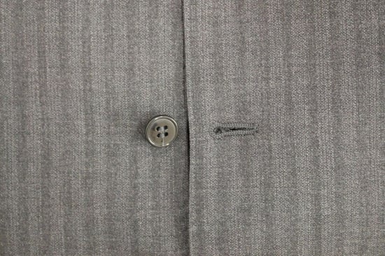 Grijze Gestreepte Wol Vest - Image 5