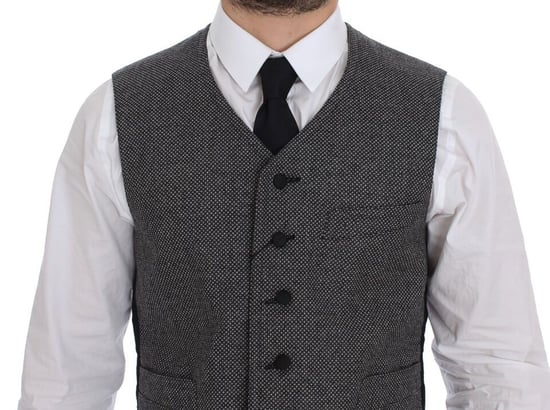 Grijs Wol Vest Klassieke Pasvorm - Image 2