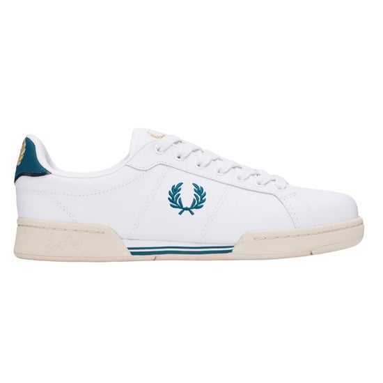 Fred Perry Heren Bay Ocean Logo Leren Trainers (Wit) - Image 1