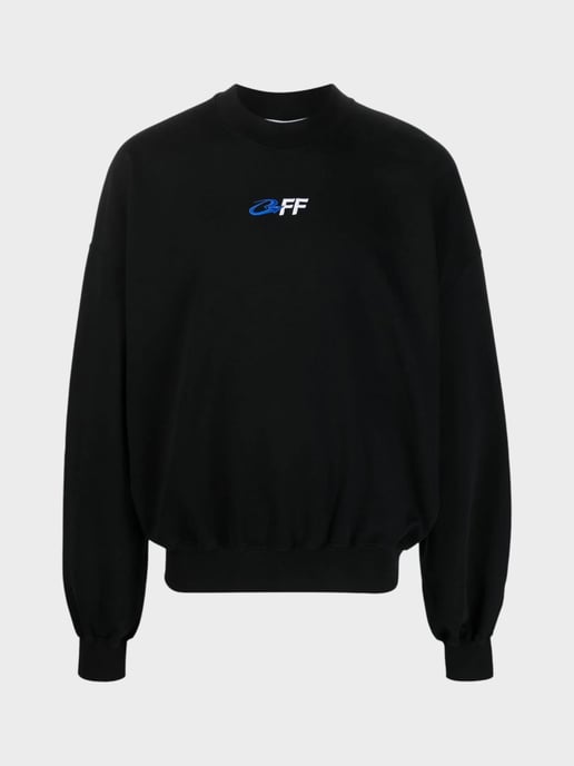 Gebroken wit exact tegenovergestelde boxy fit zwart sweatshirt - Image 2