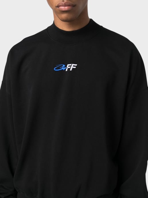 Gebroken wit exact tegenovergestelde boxy fit zwart sweatshirt - Image 3