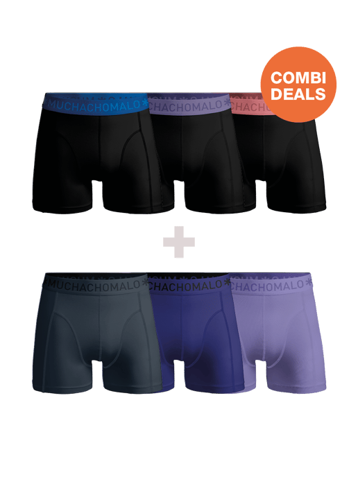 Muchachomalo Heren Boxershorts - 3+3 Pack - Mannen Onderbroeken - Image 1
