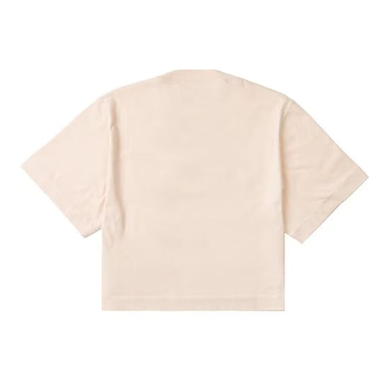 Off-White Dames/Dames Geborduurd Logo Crop T-shirt (Roze) - Image 2