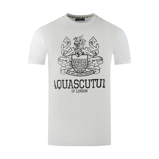 Aquascutum Heren Londen Aldis Vet Logo T-Shirt (Wit) - Image 1