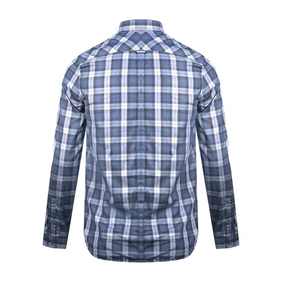 Fred Perry Geruit herenhemd met lange mouwen (ZWART/BLAUW) - Image 2