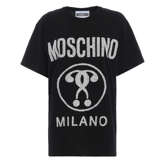 Moschino Heren Logo Vraagteken T-shirt (Zwart) - Image 1