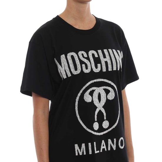Moschino Heren Logo Vraagteken T-shirt (Zwart) - Image 4