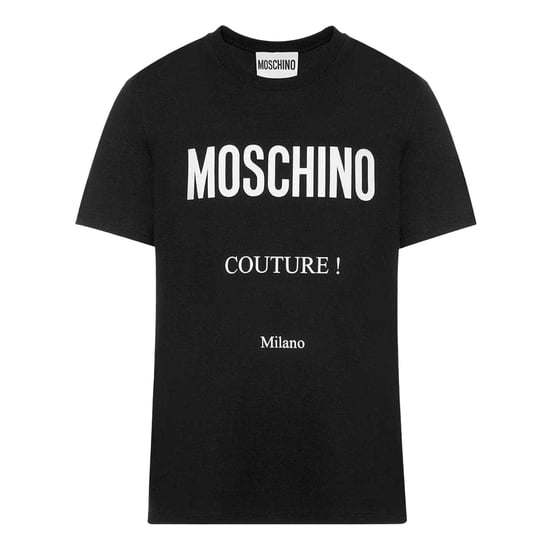 Moschino Heren Couture Milano T-Shirt (Zwart) - Image 1