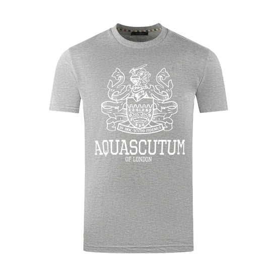 Aquascutum Heren Londen Aldis Vet Logo T-Shirt (Grijs) - Image 1