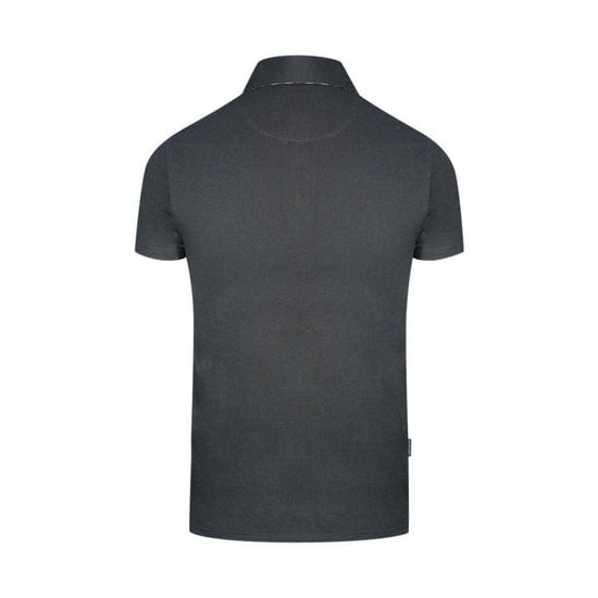 Aquascutum Heren Geruit Logo Poloshirt (Zwart) - Image 2