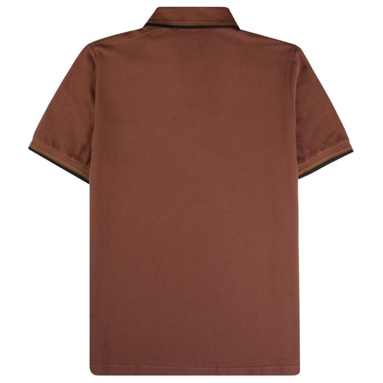 Fred Perry Herenpoloshirt met dubbele kraag (Maroon, Maroon) - Image 2