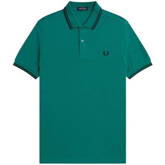 Fred Perry Herenpoloshirt met dubbele kraag (Muntgroen) - Image 1