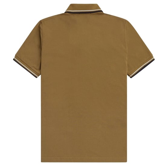 Fred Perry Herenpoloshirt met dubbele kraag (Bruin) - Image 2