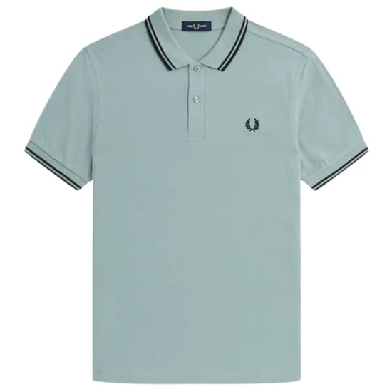 Fred Perry Herenpoloshirt met dubbele kraag (Lichtblauw) - Image 1