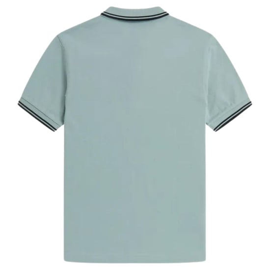 Fred Perry Herenpoloshirt met dubbele kraag (Lichtblauw) - Image 2