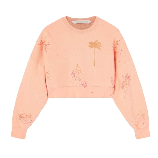 Palm Angels Dames/Dames Sweatshirt met geverfd overhemd (Roze) - Image 1