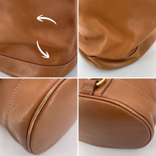 Gucci vintage leren rugzak van bamboe - Image 6