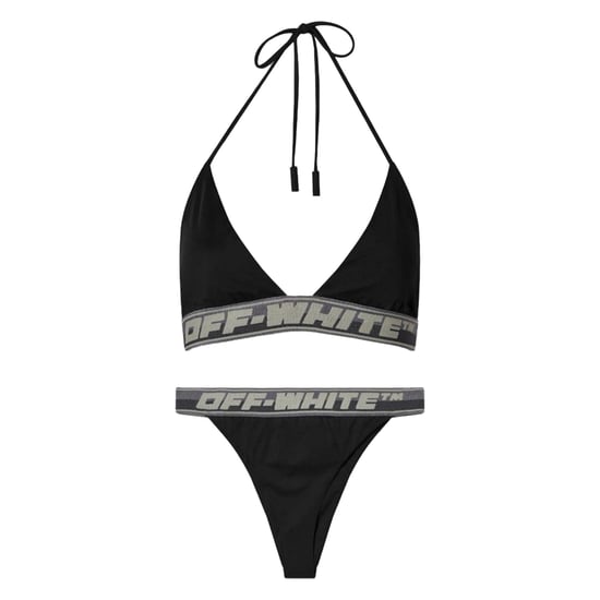 Off White Dames/Dames Logo Bikini (Zwart) - Image 1