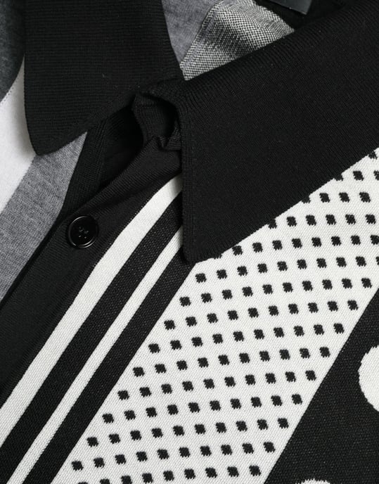Gebreide Poloshirt Met Patroon - Image 2