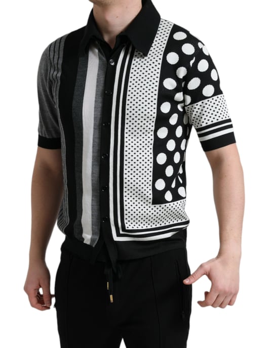 Gebreide Poloshirt Met Patroon - Image 3
